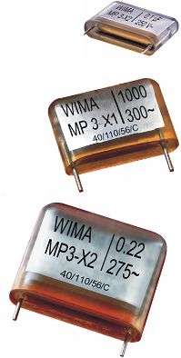 WIMA RFI Capacitors with High Corona Inception Voltage